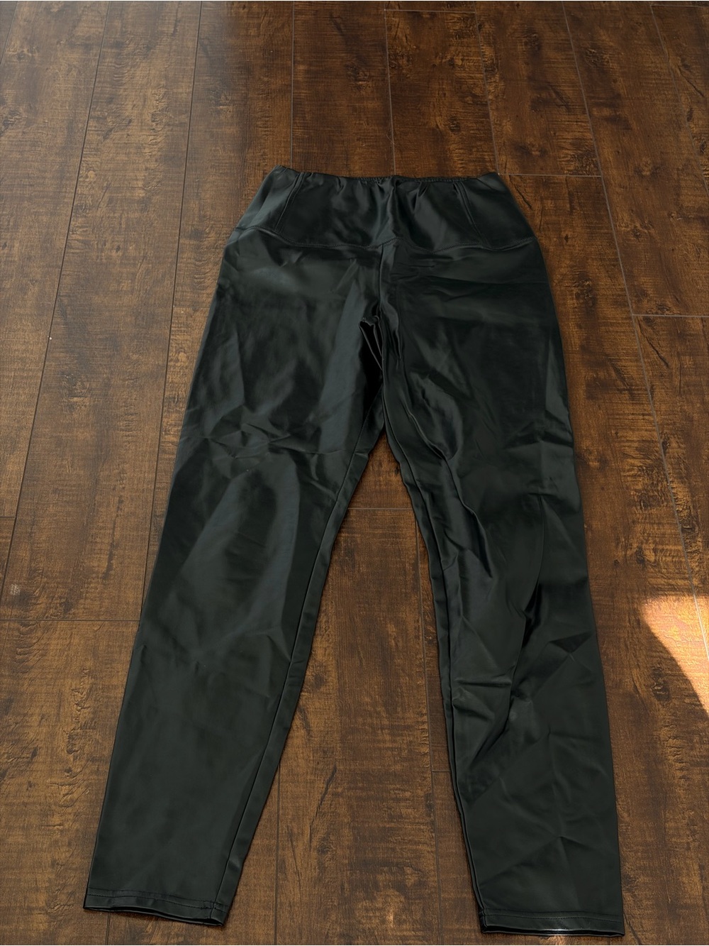Wilfred Black High-Rise Vegan Leather Leggings